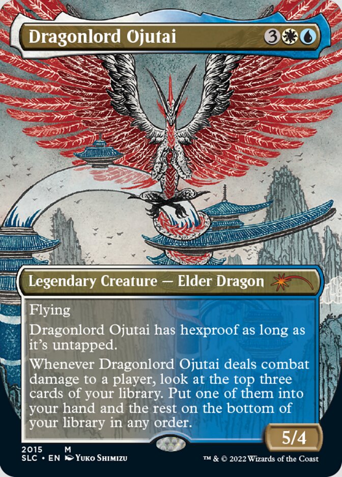 Dragonlord Ojutai (Borderless) [Secret Lair Countdown Kit] | GnG Games
