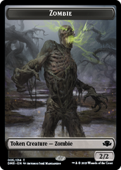 Zombie // Squirrel Double-Sided Token [Dominaria Remastered Tokens] | GnG Games