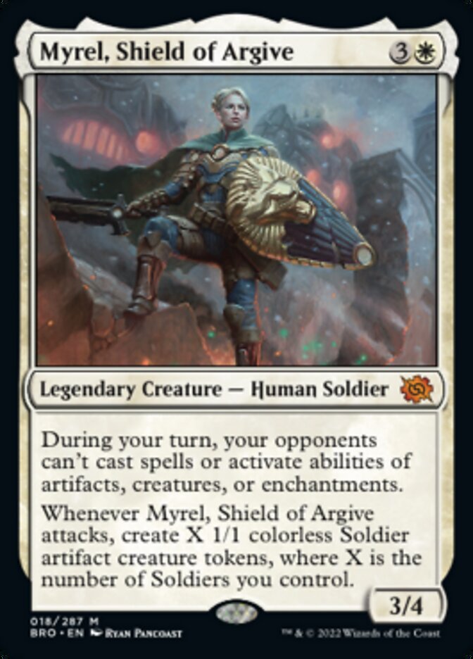 Myrel, Shield of Argive (Promo Pack) [The Brothers' War Promos] | GnG Games