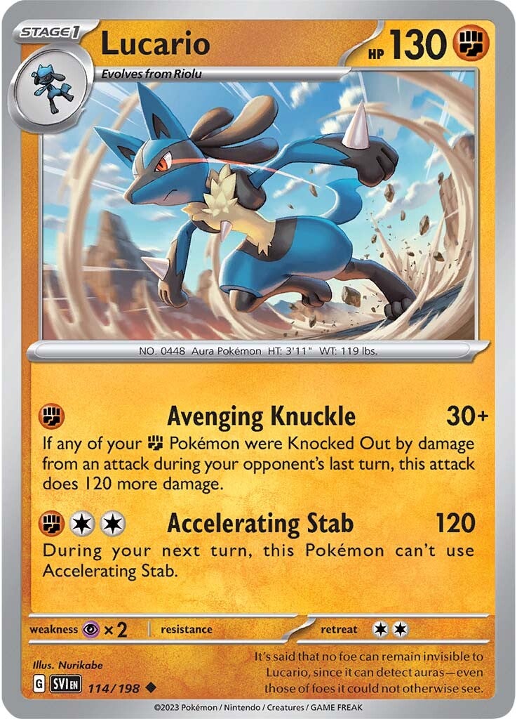 Lucario (114/198) [Scarlet & Violet: Base Set] | GnG Games