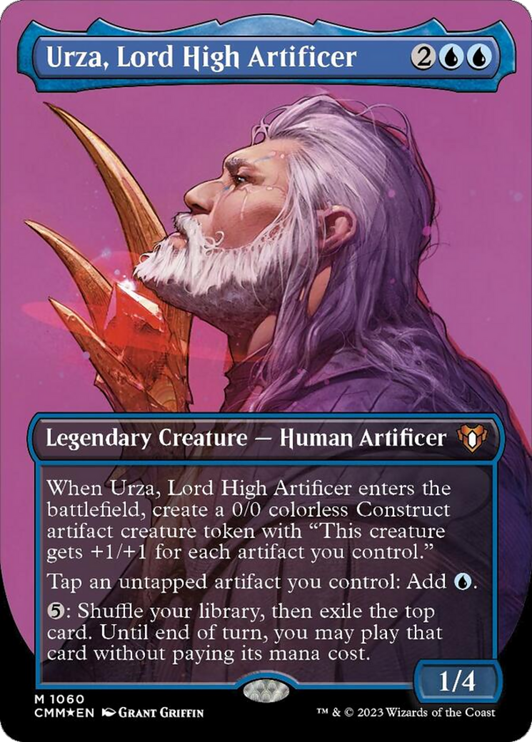 Urza, Lord High Artificer (Borderless Textured Foil Frame Break) [Commander Masters] | GnG Games