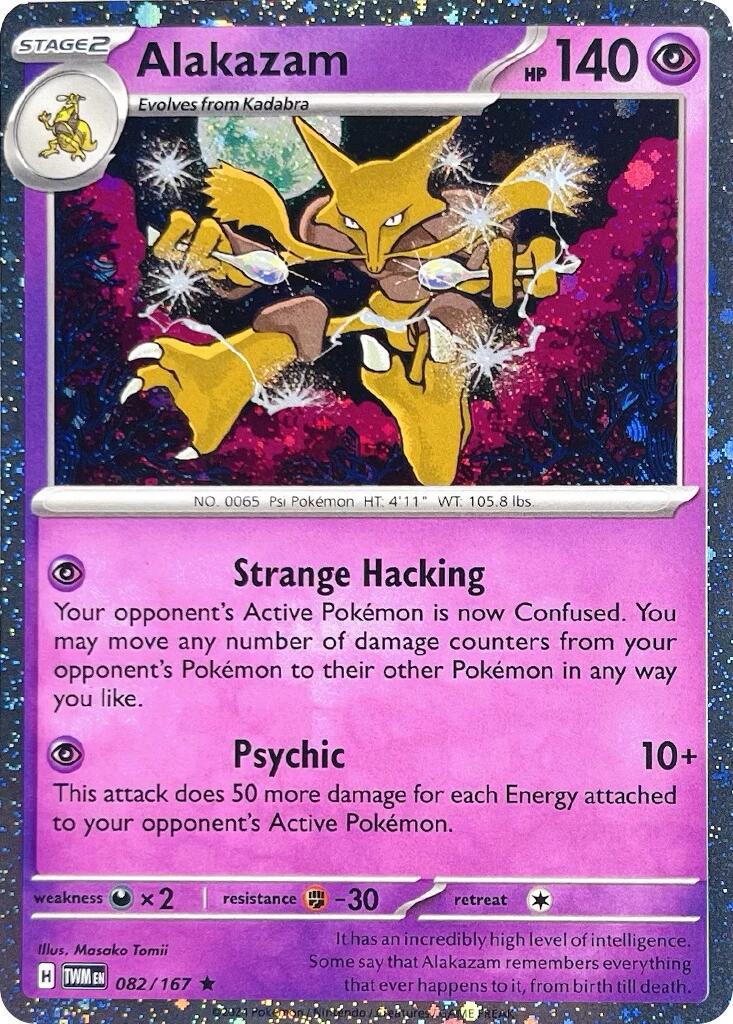 Alakazam (082/167) (Cosmos Holo) [Scarlet & Violet: Twilight Masquerade] | GnG Games