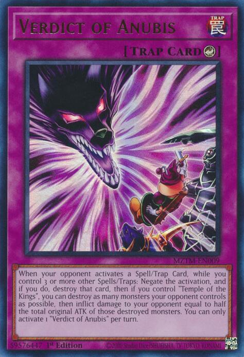 Verdict of Anubis [MZTM-EN009] Ultra Rare | GnG Games