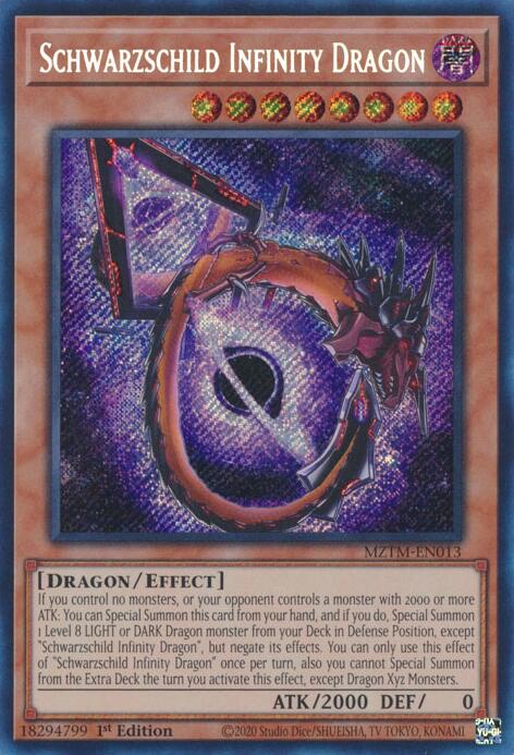 Schwarzschild Infinity Dragon [MZTM-EN013] Secret Rare | GnG Games