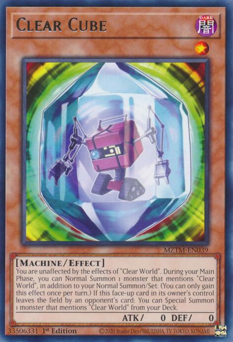 Clear Cube [MZTM-EN039] Rare | GnG Games