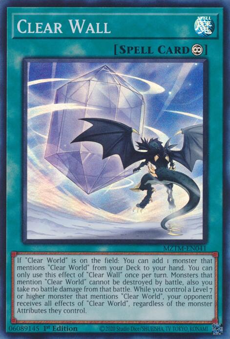 Clear Wall [MZTM-EN041] Super Rare | GnG Games