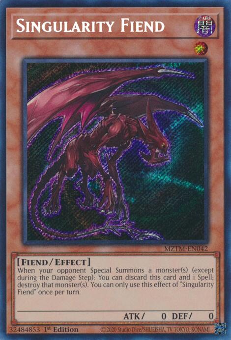 Singularity Fiend [MZTM-EN042] Secret Rare | GnG Games