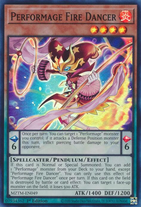Performage Fire Dancer [MZTM-EN049] Super Rare | GnG Games