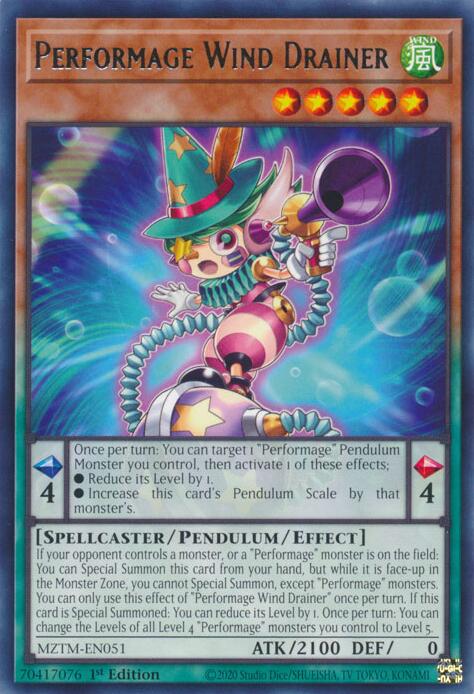 Performage Wind Drainer [MZTM-EN051] Rare | GnG Games