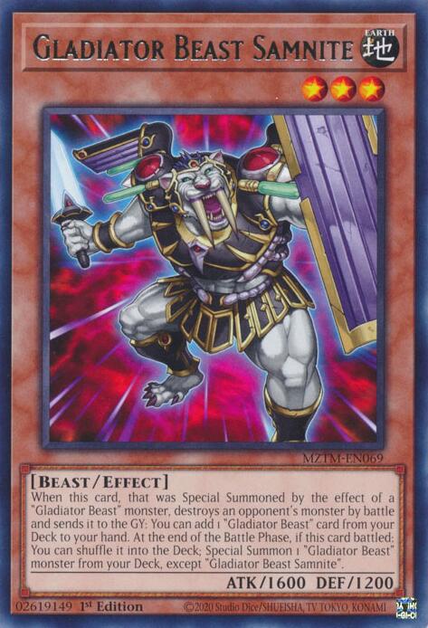 Gladiator Beast Samnite [MZTM-EN069] Rare | GnG Games