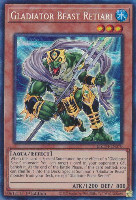 Gladiator Beast Retiari (Collector's Rare) [MZTM-EN070] Collector's Rare | GnG Games