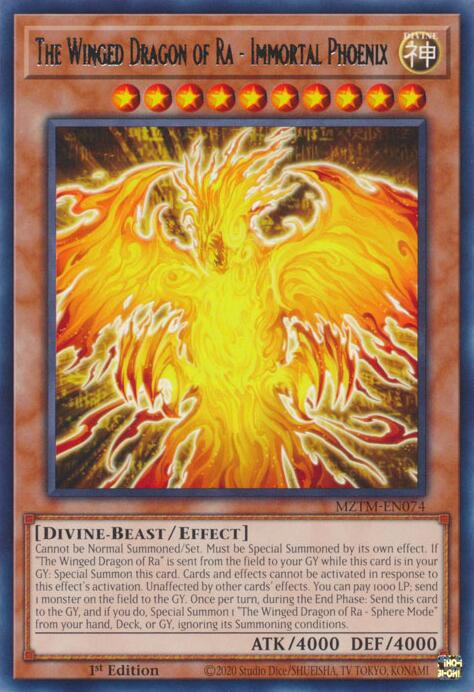 The Winged Dragon of Ra - Immortal Phoenix [MZTM-EN074] Rare | GnG Games
