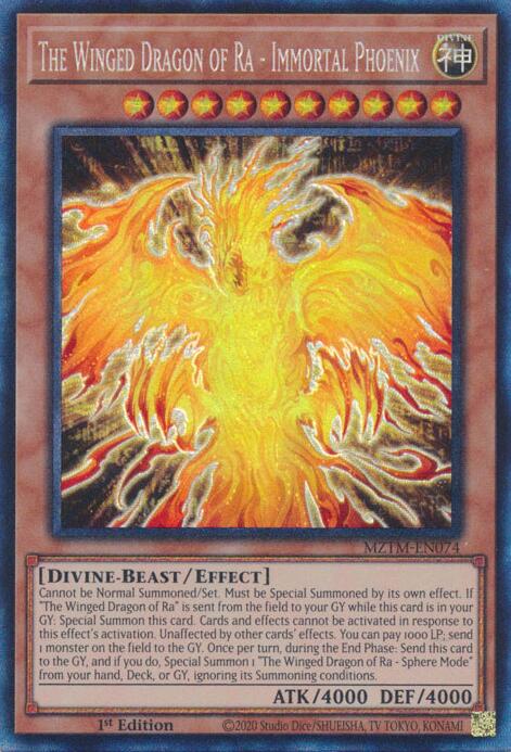 The Winged Dragon of Ra - Immortal Phoenix (Collector's Rare) [MZTM-EN074] Collector's Rare | GnG Games