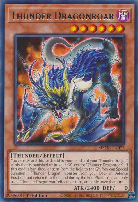 Thunder Dragonroar [MZTM-EN077] Rare | GnG Games