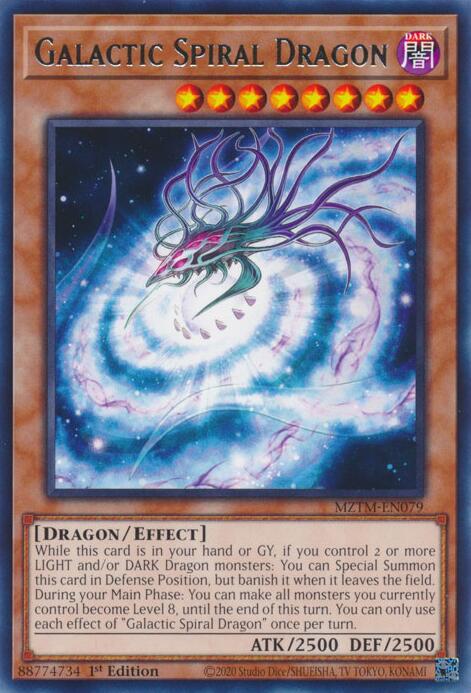 Galactic Spiral Dragon [MZTM-EN079] Rare | GnG Games