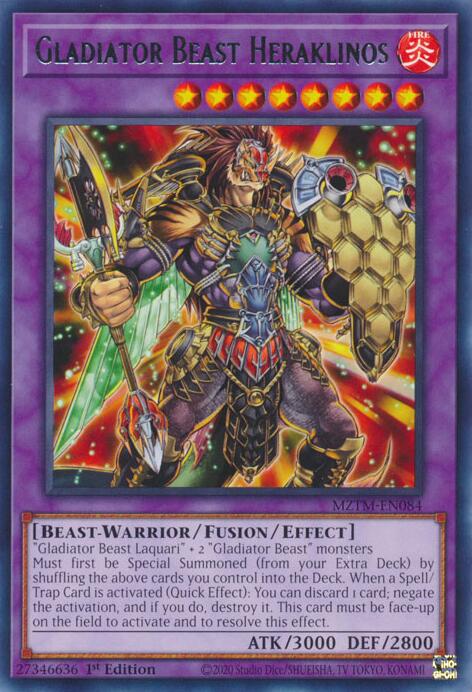 Gladiator Beast Heraklinos [MZTM-EN084] Rare | GnG Games