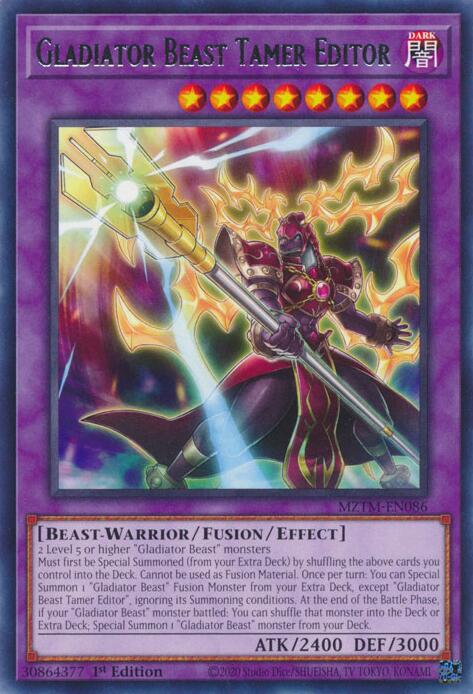 Gladiator Beast Tamer Editor [MZTM-EN086] Rare | GnG Games