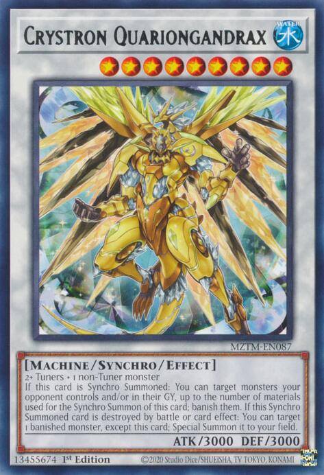 Crystron Quariongandrax [MZTM-EN087] Rare | GnG Games