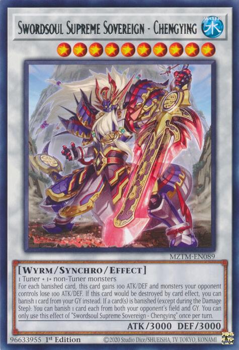 Swordsoul Supreme Sovereign - Chengying [MZTM-EN089] Rare | GnG Games