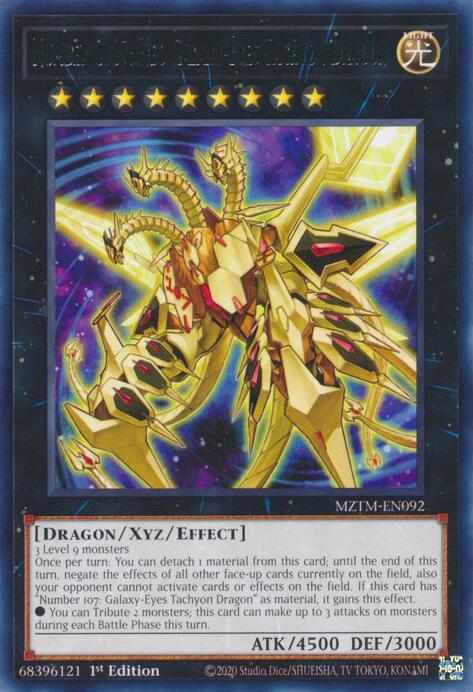 Number C107: Neo Galaxy-Eyes Tachyon Dragon [MZTM-EN092] Rare | GnG Games
