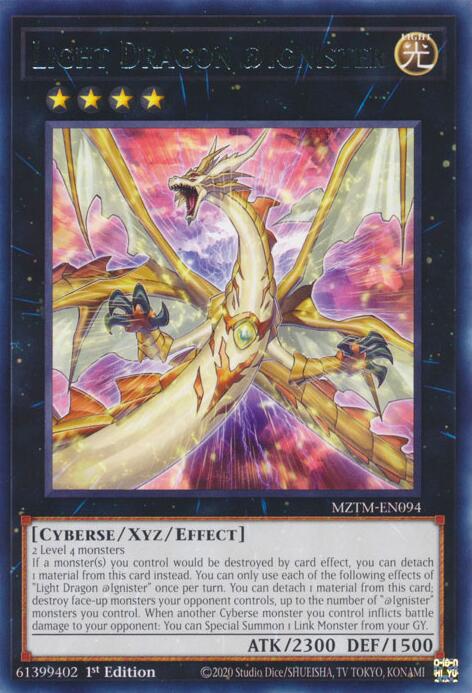 Light Dragon @Ignister [MZTM-EN094] Rare | GnG Games