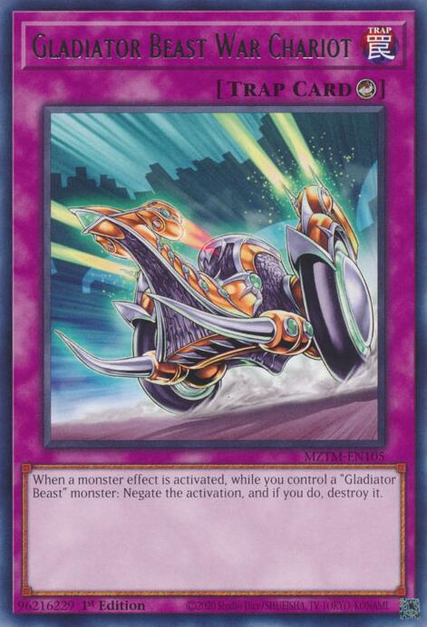 Gladiator Beast War Chariot [MZTM-EN105] Rare | GnG Games