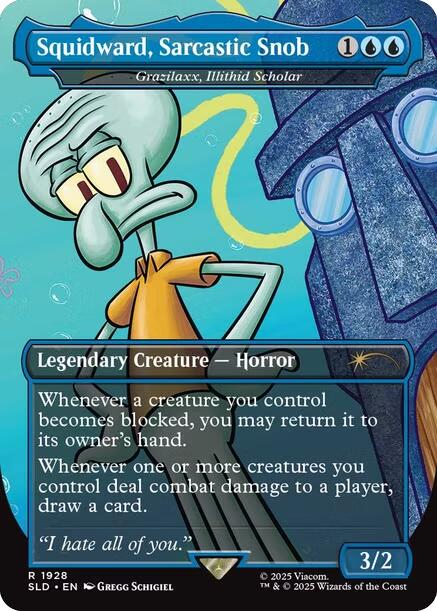Squidward, Sarcastic Snob - Grazilaxx, Illithid Scholar [Secret Lair Drop Series] | GnG Games