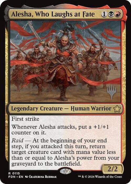 Alesha, Who Laughs at Fate (Promo Pack) [Foundations Promos] | GnG Games