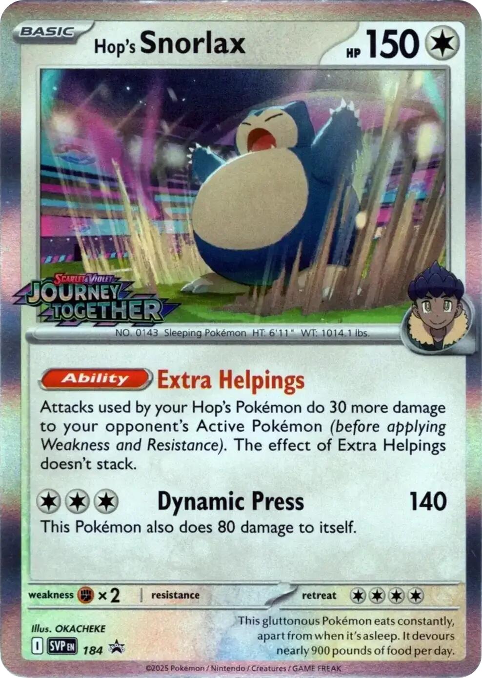 Hop's Snorlax (184) [Scarlet & Violet: Black Star Promos] | GnG Games