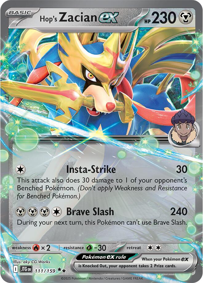 Hop's Zacian ex (111/159) [Scarlet & Violet: Journey Together] | GnG Games