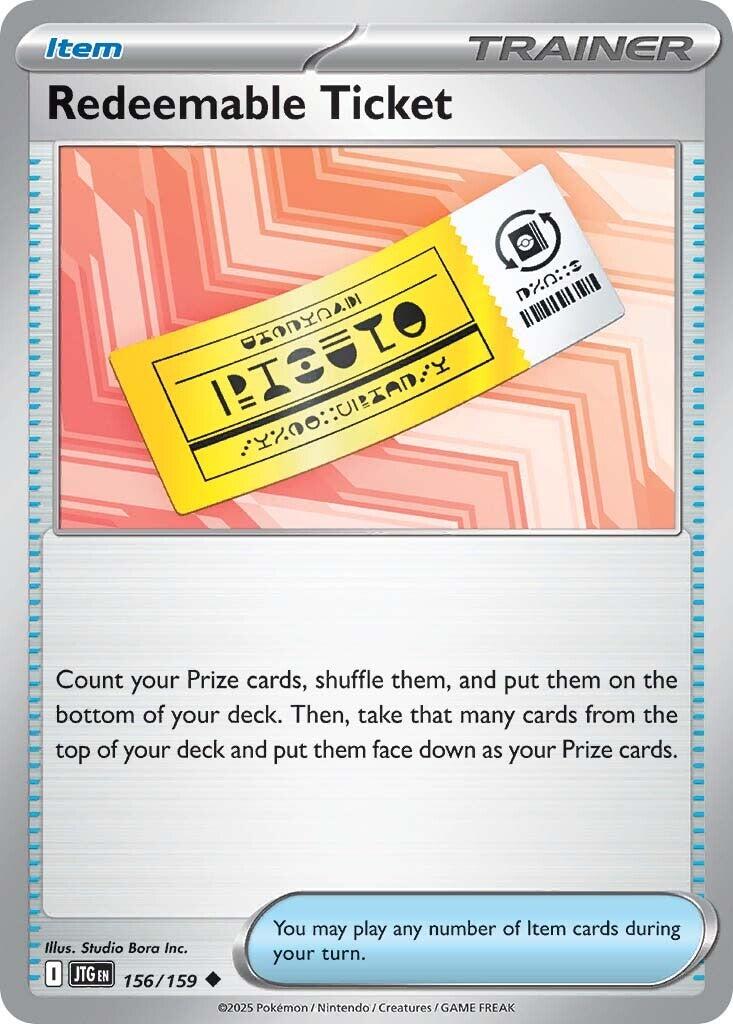 Redeemable Ticket (156/159) [Scarlet & Violet: Journey Together] | GnG Games
