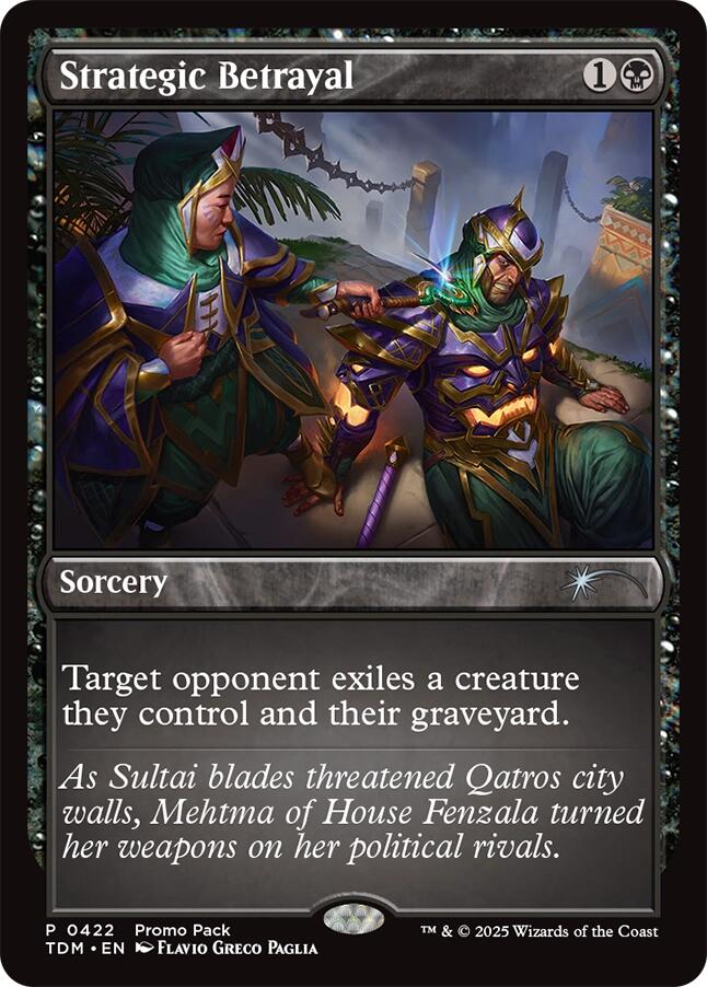 Strategic Betrayal [Tarkir: Dragonstorm Promos] | GnG Games