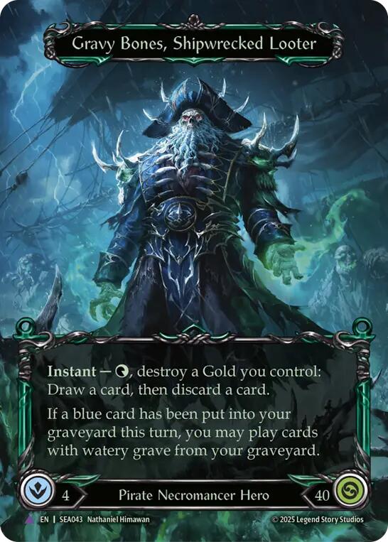 Gravy Bones, Shipwrecked Looter (Marvel) [SEA043] (High Seas)  Cold Foil | GnG Games