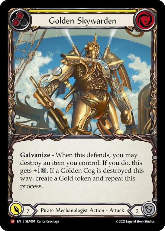 Golden Skywarden [SEA004] (High Seas)  Rainbow Foil | GnG Games