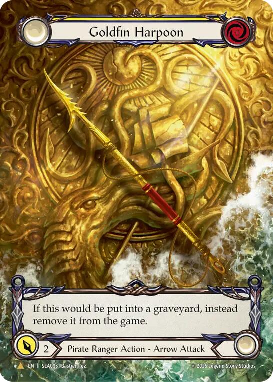 Goldfin Harpoon (Marvel) (Golden) [SEA093] (High Seas)  Cold Foil | GnG Games