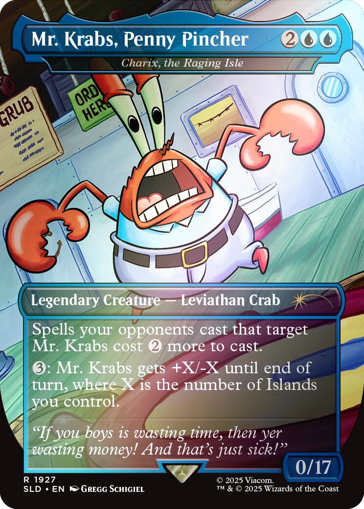 Mr. Krabs, Penny Pincher - Charix, the Raging Isle (Rainbow Foil) [Secret Lair Drop Series] | GnG Games