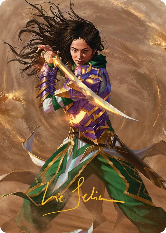 Descendant of Storms Art Card (2/54) (Gold-Stamped Signature) [Tarkir: Dragonstorm Art Series] | GnG Games