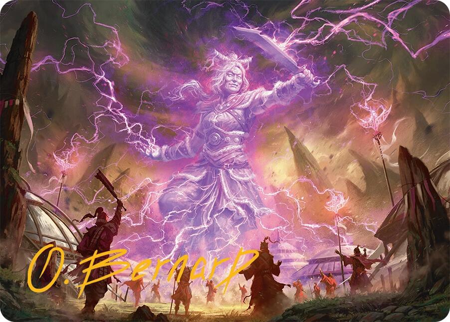 Smile at Death Art Card (4/54) (Gold-Stamped Signature) [Tarkir: Dragonstorm Art Series] | GnG Games