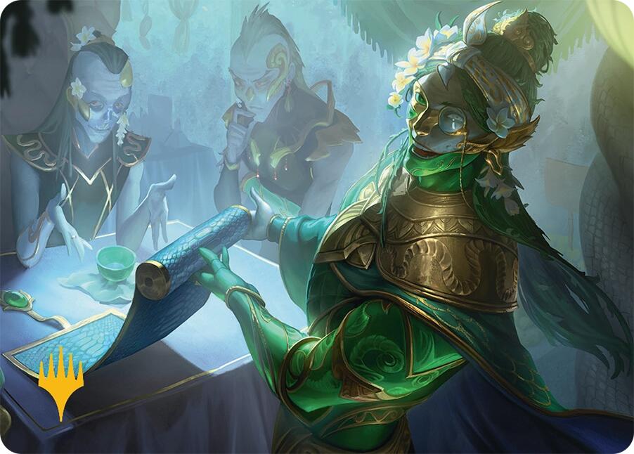Sibsig Appraiser Art Card (8/54) (Gold-Stamped Signature) [Tarkir: Dragonstorm Art Series] | GnG Games