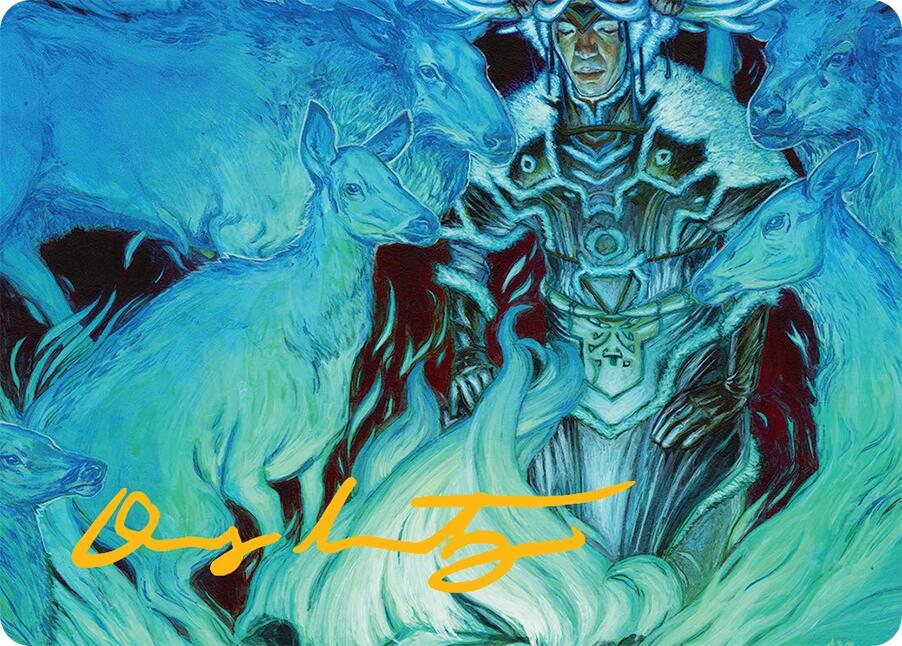 Unending Whisper Art Card (9/54) (Gold-Stamped Signature) [Tarkir: Dragonstorm Art Series] | GnG Games