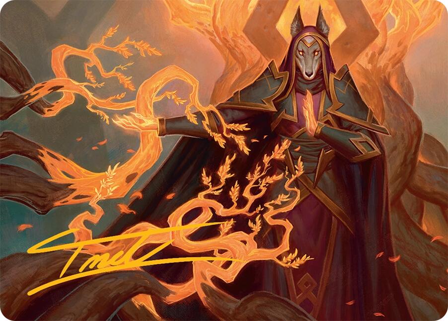 Abzan Devotee Art Card (10/54) (Gold-Stamped Signature) [Tarkir: Dragonstorm Art Series] | GnG Games