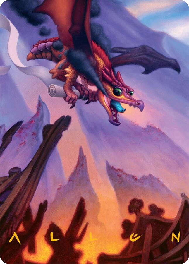 Scavenger Regent Art Card (45/54) (Gold-Stamped Signature) [Tarkir: Dragonstorm Art Series] | GnG Games