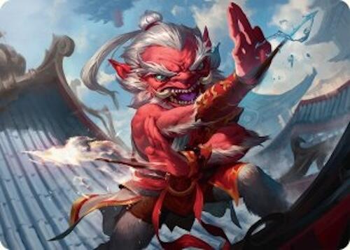Devoted Duelist Art Card (15/54) [Tarkir: Dragonstorm Art Series] | GnG Games