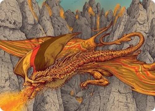 Magmatic Hellkite Art Card (34/54) [Tarkir: Dragonstorm Art Series] | GnG Games
