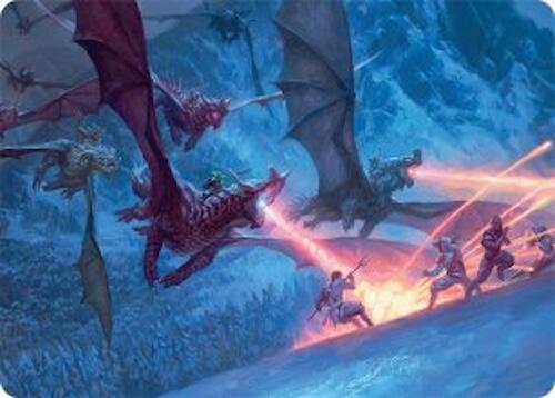 Dragonback Assault Art Card (22/54) [Tarkir: Dragonstorm Art Series] | GnG Games