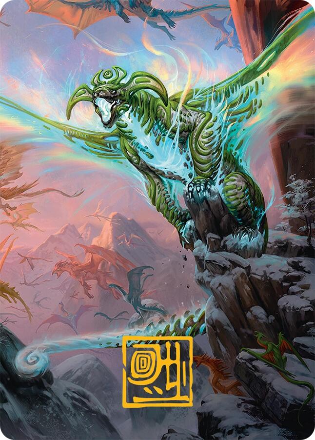 Ureni of the Unwritten Art Card (51/54) (Gold-Stamped Signature) [Tarkir: Dragonstorm Art Series] | GnG Games