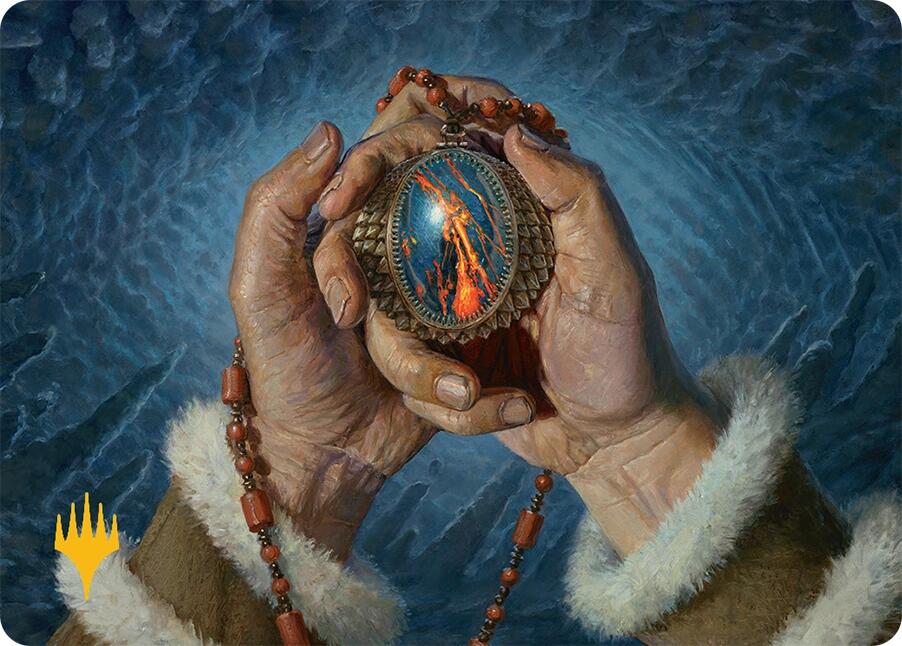 Mox Jasper Art Card (28/54) (Gold-Stamped) [Tarkir: Dragonstorm Art Series] | GnG Games