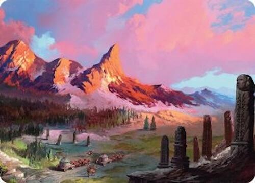 Rugged Highlands Art Card (29/54) [Tarkir: Dragonstorm Art Series] | GnG Games