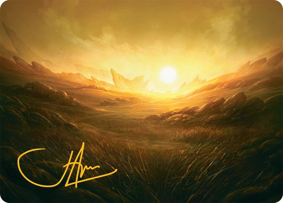 Plains Art Card (31/54) (Gold-Stamped Signature) [Tarkir: Dragonstorm Art Series] | GnG Games