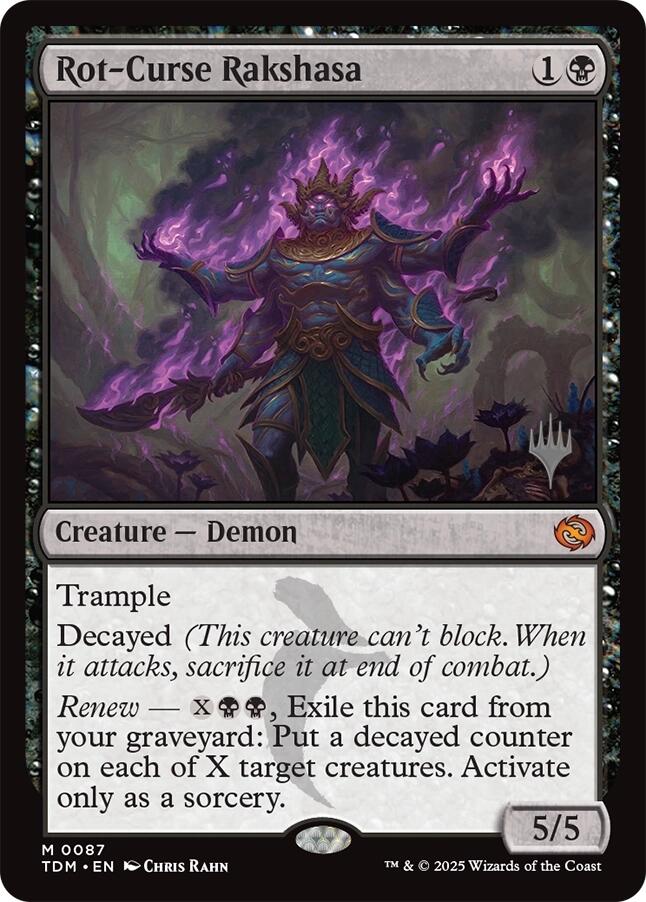 Rot-Curse Rakshasa [Tarkir: Dragonstorm Promos] | GnG Games